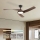 ZEVENTI - LED dimmelhető mennyezeti ventilátor AERYS LED/24W/230V 3000/4000/6000K Wi-Fi Tuya fekete/dió + távirányító
