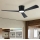 ZEVENTI - LED Dimmelhető mennyezeti ventilátor AUREX LED/24W/230V 3000/4000/6000K Wi-Fi Tuya fekete + távirányító