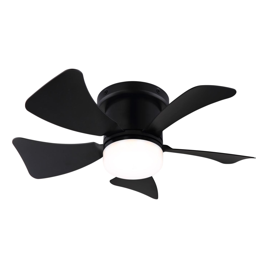 ZEVENTI - LED dimmelhető mennyezeti ventilátor MUNDAKA LED/10W/230V 3000-6500K fekete + távirányító