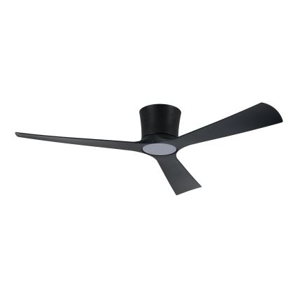 ZEVENTI - LED fényerőszabályozható mennyezeti ventilátor AUREX LED/24W/230V 3000/4000/6000K Wi-Fi Tuya fekete + távirányító