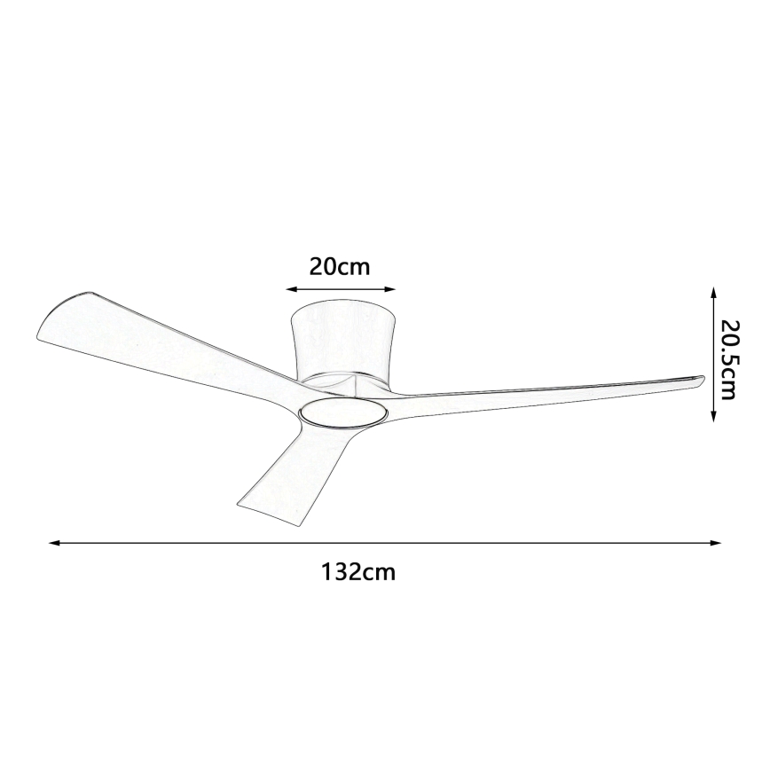 ZEVENTI - LED fényerőszabályozható mennyezeti ventilátor AUREX LED/24W/230V 3000/4000/6000K Wi-Fi Tuya fekete + távirányító