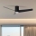 ZEVENTI - LED mennyezeti ventilátor BARROSA LED/18W/230V 3000/4000/6000K Wi-Fi Tuya fekete + távirányító