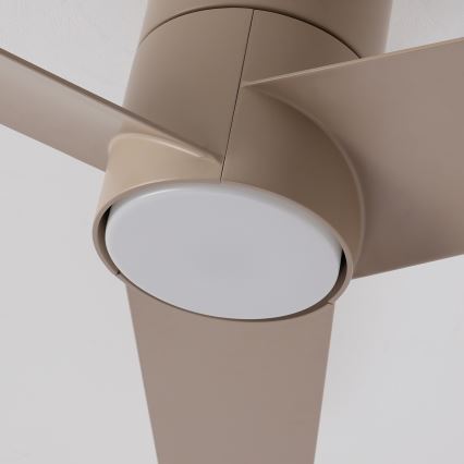ZEVENTI - LED mennyezeti ventilátor BARROSA LED/18W/230V 3000/4000/6000K Wi-Fi Tuya bézs + távirányító