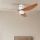 ZEVENTI - LED mennyezeti ventilátor PADUA LED/18W/230V 3000/4000/6000K Tuya Wi‑Fi fehér/barna + távirányító