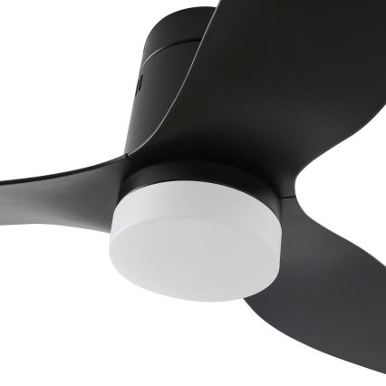 ZEVENTI - LED mennyezeti ventilátor PADUA LED/18W/230V 3000/4000/6000K Wi-Fi Tuya fekete + távirányító