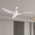 ZEVENTI - LED mennyezeti ventilátor URBINO LED/20W/230V 3000/4000/6000K Wi-Fi Tuya fehér + távirányító