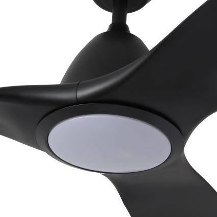 ZEVENTI - LED mennyezeti ventilátor URBINO LED/20W/230V 3000/4000/6000K Wi-Fi Tuya fekete + távirányító