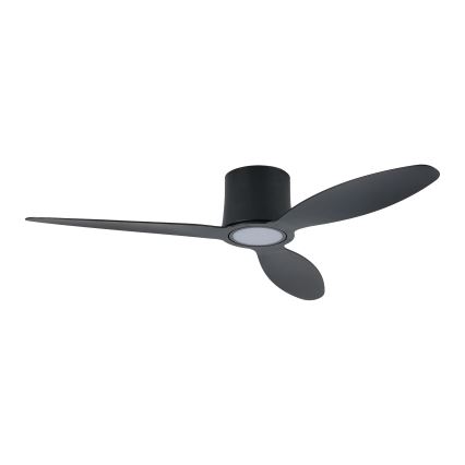 ZEVENTI - LED fényerőszabályozható mennyezeti ventilátor VENTORA LED/24W/230V 3000/4000/6000K Wi-Fi Tuya fekete + távirányító