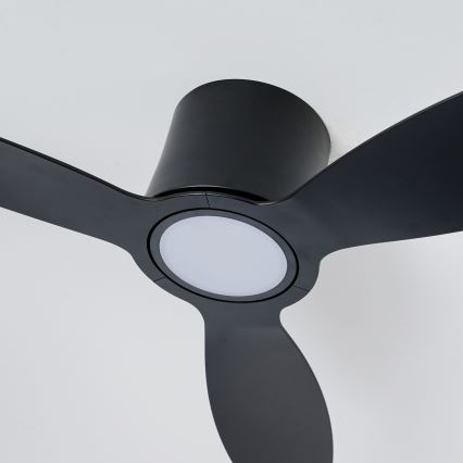 ZEVENTI - LED fényerőszabályozható mennyezeti ventilátor VENTORA LED/24W/230V 3000/4000/6000K Wi-Fi Tuya fekete + távirányító