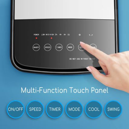 ZEVENTI - Levegőhűtő ARCTIC 60W/230V fekete/fehér