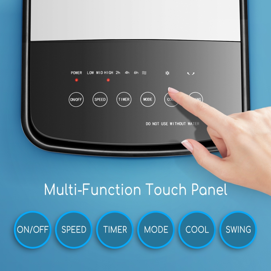 ZEVENTI - Levegőhűtő ARCTIC 60W/230V fekete/fehér