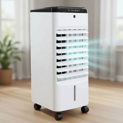 ZEVENTI - ARCTIC léghűtő 60W/230V fekete/fehér + távirányítóval