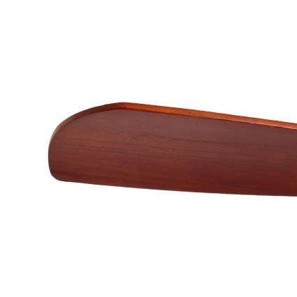 ZEVENTI - Mennyezeti ventilátor LIONI Wi-Fi Tuya matt króm/tölgy + távirányító