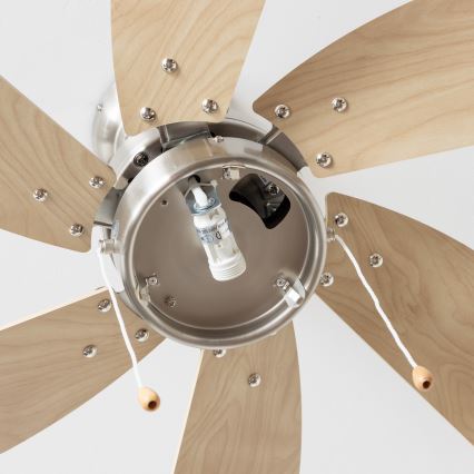 ZEVENTI - Mennyezeti ventilátor FAMARA 1xE14/60W/230V bézs