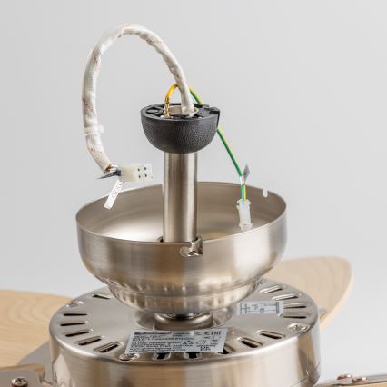 ZEVENTI - Mennyezeti ventilátor FAMARA 1xE14/60W/230V bézs