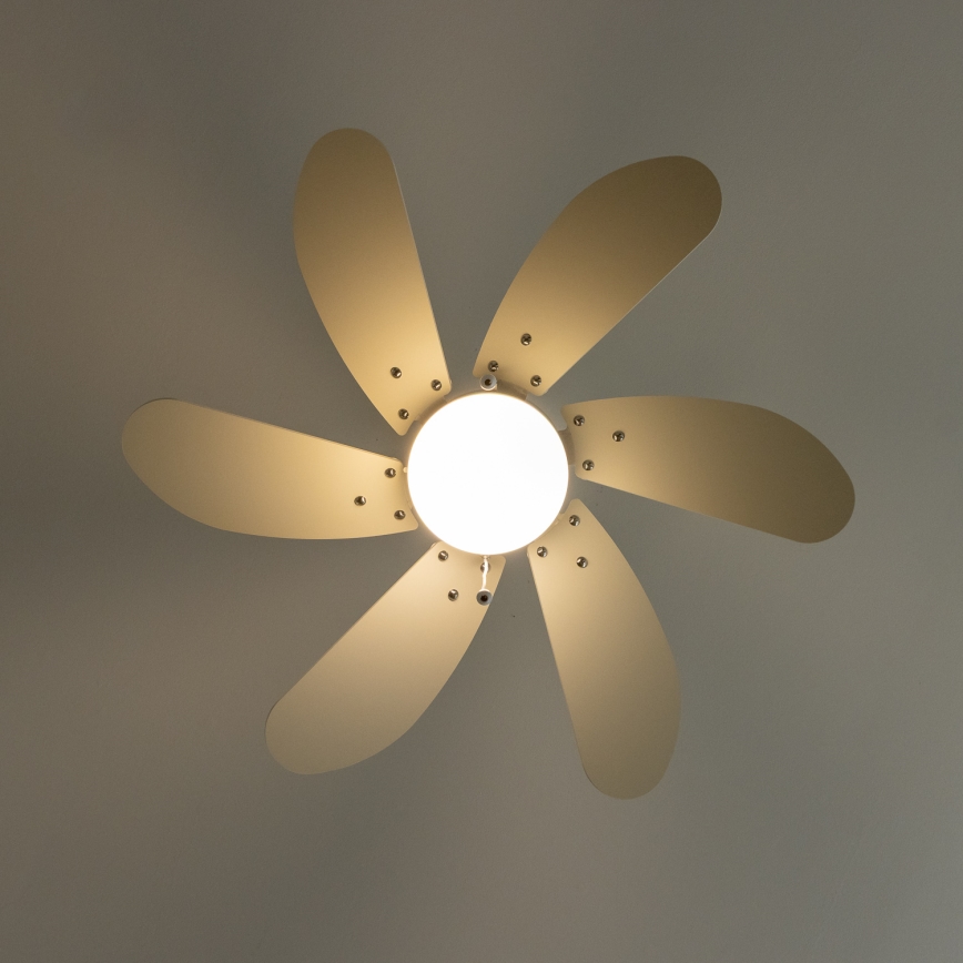 ZEVENTI - Mennyezeti ventilátor FAMARA 1xE14/60W/230V fehér