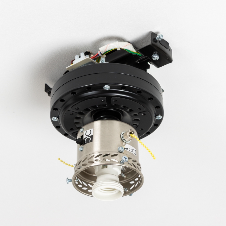 ZEVENTI - Mennyezeti ventilátor GALDANA 1xE27/60W/230V barna/bézs