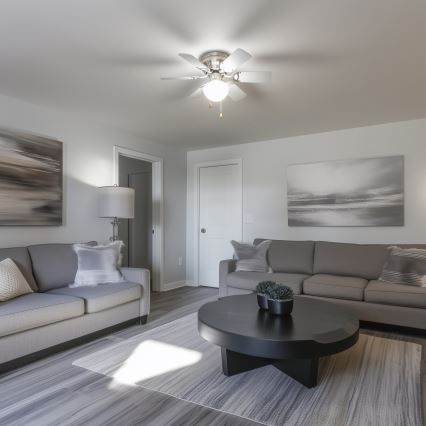 ZEVENTI - Mennyezeti ventilátor GALDANA 1xE27/60W/230V szürke/fehér