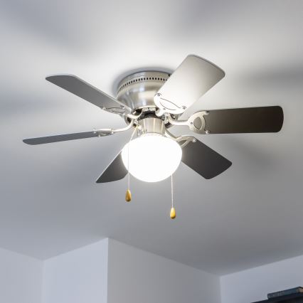 ZEVENTI - Mennyezeti ventilátor GALDANA 1xE27/60W/230V szürke/fehér