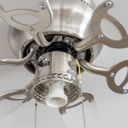 ZEVENTI - Mennyezeti ventilátor GALDANA 1xE27/60W/230V szürke/fehér