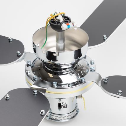 ZEVENTI - Mennyezeti ventilátor NAVAGIO 1xE27/60W/230V fekete/fehér