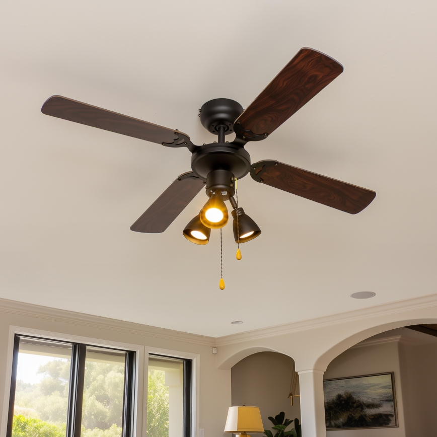 ZEVENTI - Mennyezeti ventilátor ZURRIOLA 3xGU10/50W/230V