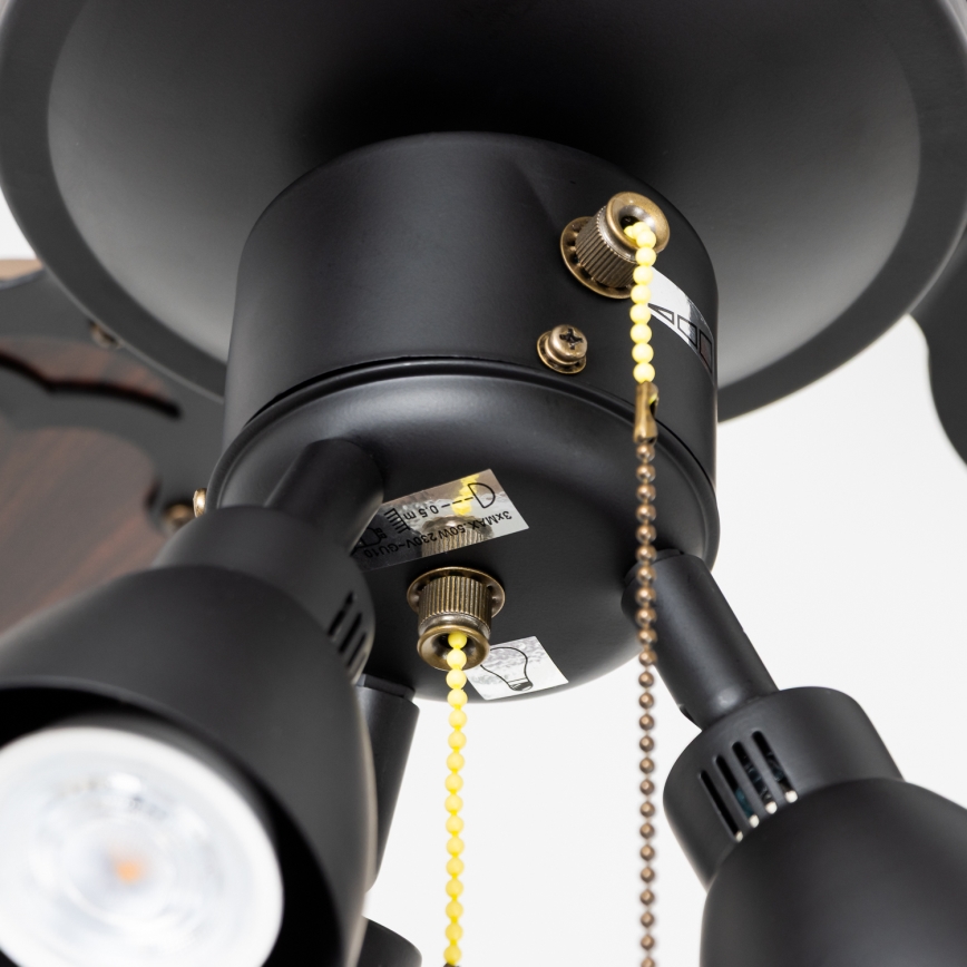 ZEVENTI - Mennyezeti ventilátor ZURRIOLA 3xGU10/50W/230V