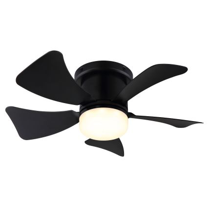 ZEVENTI - LED dimmelhető mennyezeti ventilátor MUNDAKA LED/10W/230V 3000-6500K fekete + távirányító