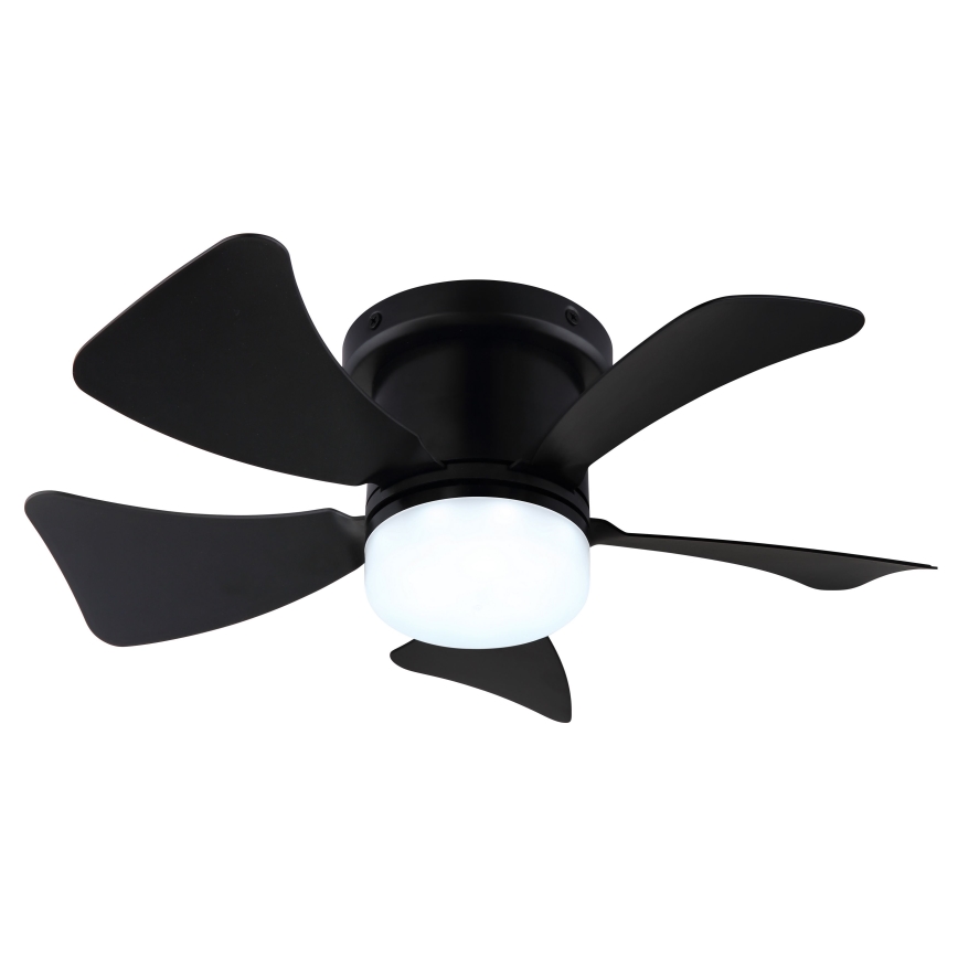 ZEVENTI - LED dimmelhető mennyezeti ventilátor MUNDAKA LED/10W/230V 3000-6500K fekete + távirányító