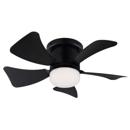 ZEVENTI - LED dimmelhető mennyezeti ventilátor MUNDAKA LED/10W/230V 3000-6500K fekete + távirányító