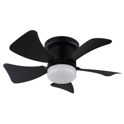 ZEVENTI - LED dimmelhető mennyezeti ventilátor MUNDAKA LED/10W/230V 3000-6500K fekete + távirányító