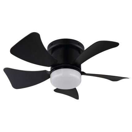 ZEVENTI - LED dimmelhető mennyezeti ventilátor MUNDAKA LED/10W/230V 3000-6500K fekete + távirányító