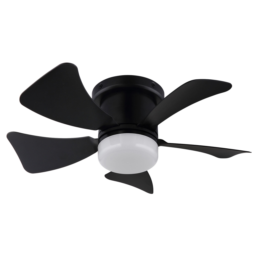 ZEVENTI - LED dimmelhető mennyezeti ventilátor MUNDAKA LED/10W/230V 3000-6500K fekete + távirányító