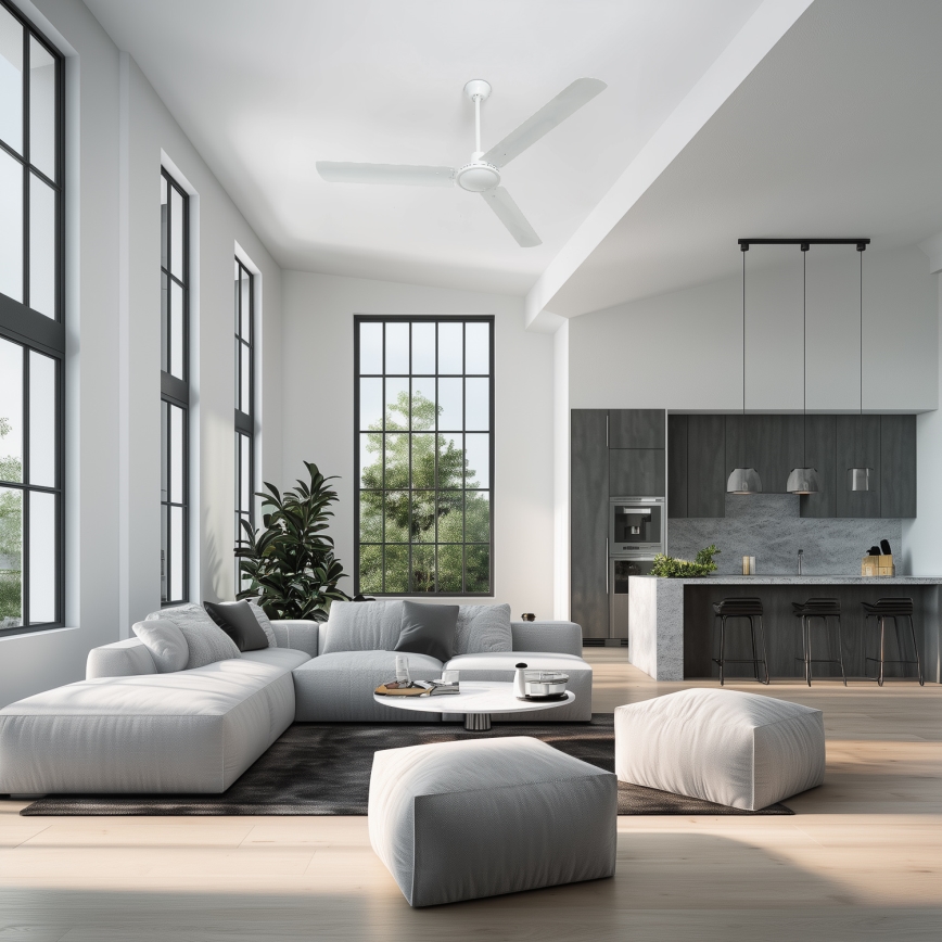 ZEVENTI - Mennyezeti ventilátor TOFINO fehér