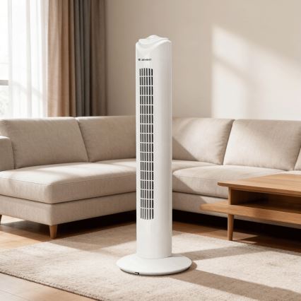 ZEVENTI - FLOW oszlopventilátor 45W/230V fehér