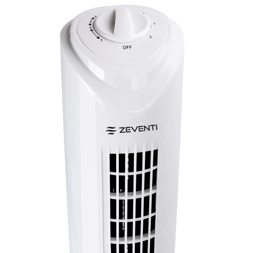 ZEVENTI - FLOW oszlopventilátor 45W/230V fehér