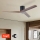 ZEVENTI - VELLON mennyezeti ventilátor Wi-Fi Tuya fekete/dió + távirányító