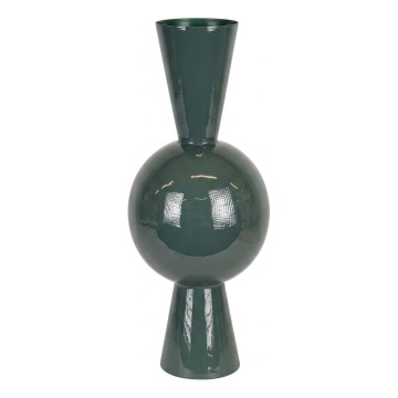 Zöld fém váza 60x25 cm