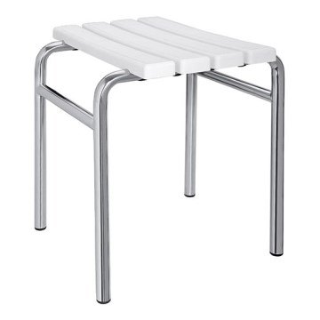 Zsámoly 44x45 cm ezüst/fehér