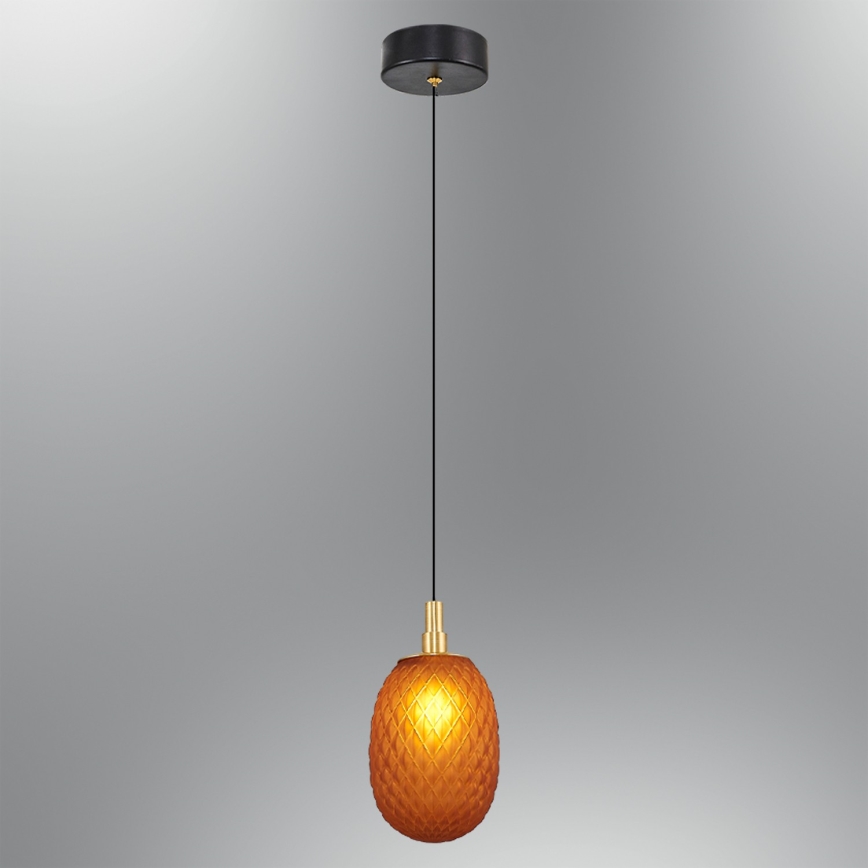 Zsinóros CACTUS csillár 1xG9/5W/230V, rézszínű