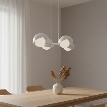 Zsinóros csillár BOOM 4xG9/8W/230V fehér