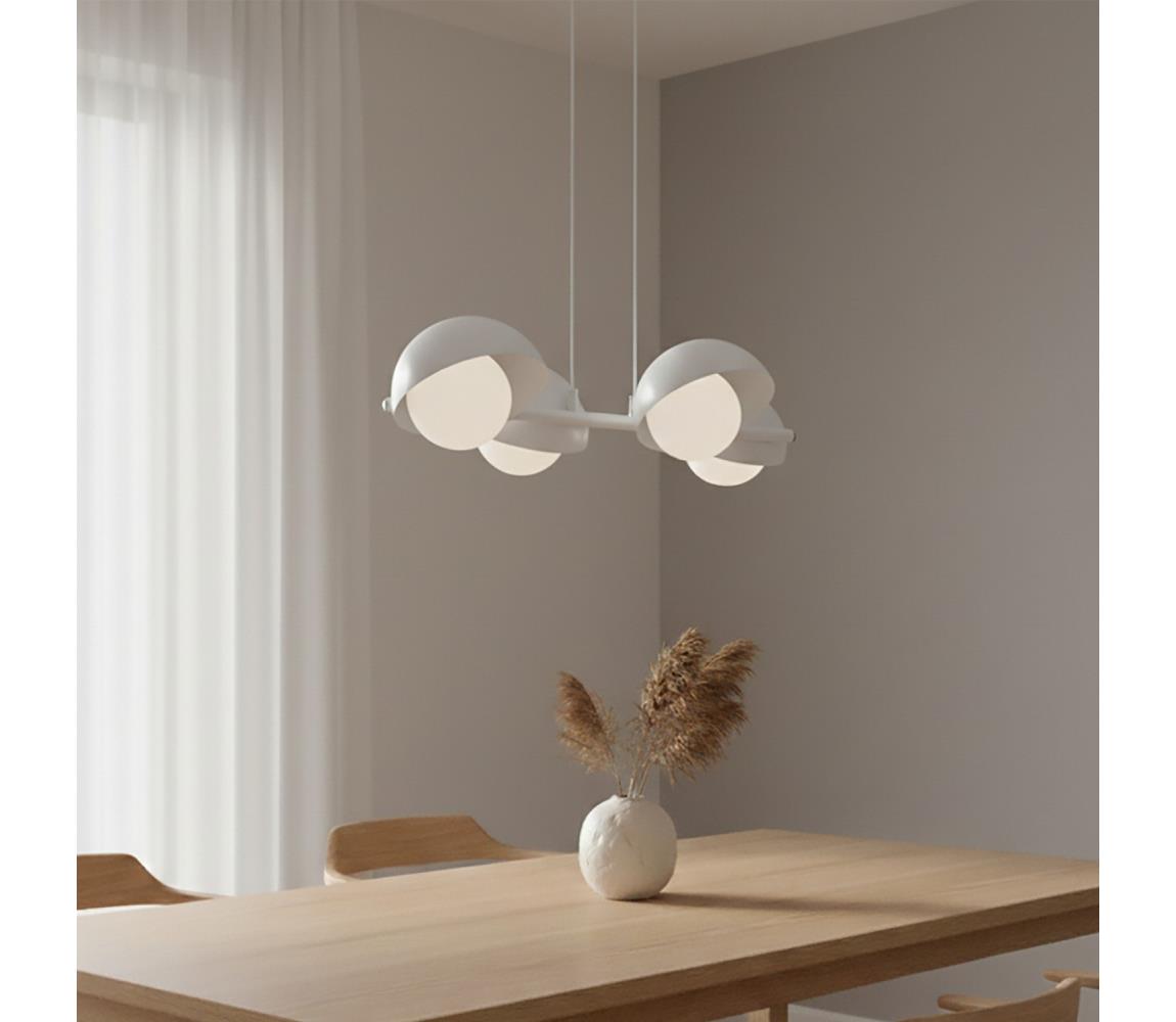 EMIBIG Zsinóros csillár BOOM 4xG9/8W/230V fehér 1592/4