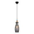 Zsinóros csillár BOTTLE 1xE14/4W/230V füstszínű