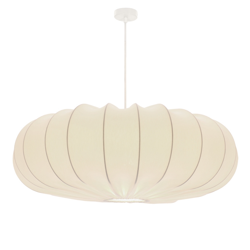 Zsinóros csillár CAFEE 1xE27/40W/230V Ø 66 cm fehér