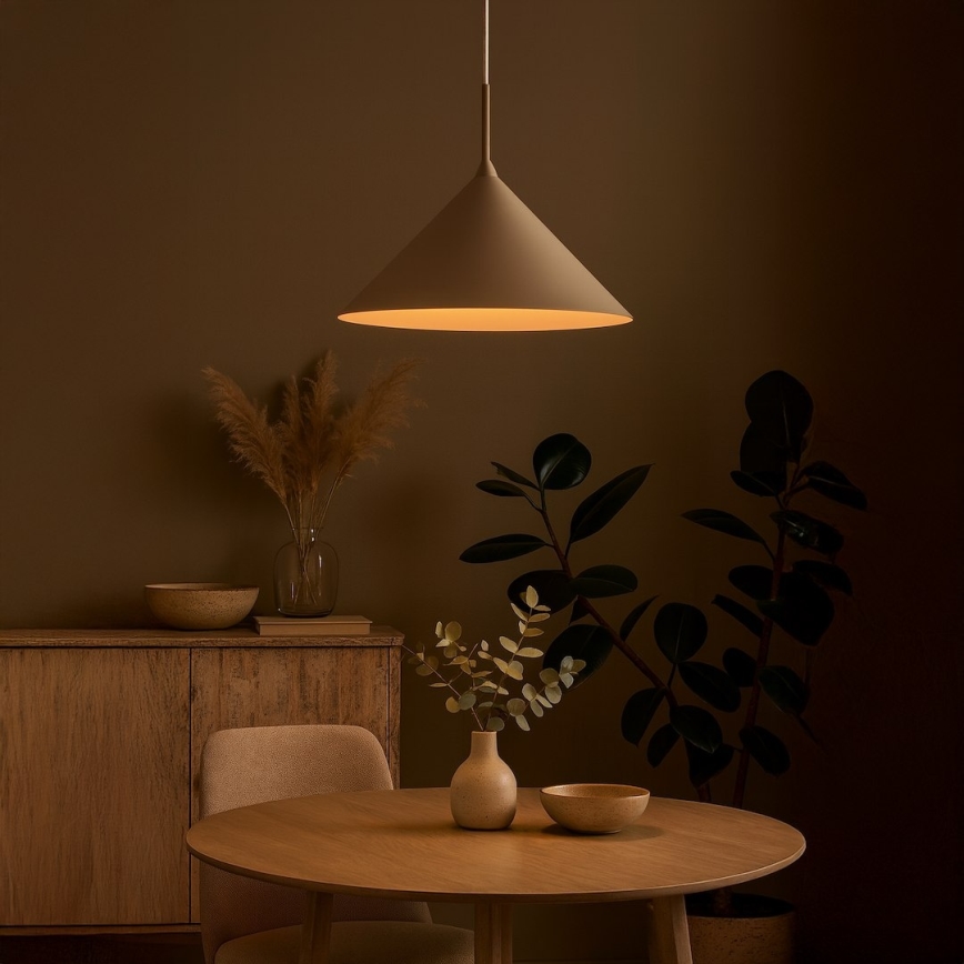 Zsinóros csillár CAPITAL 1xGX53/15W/230V, Ø 46 cm, taupe