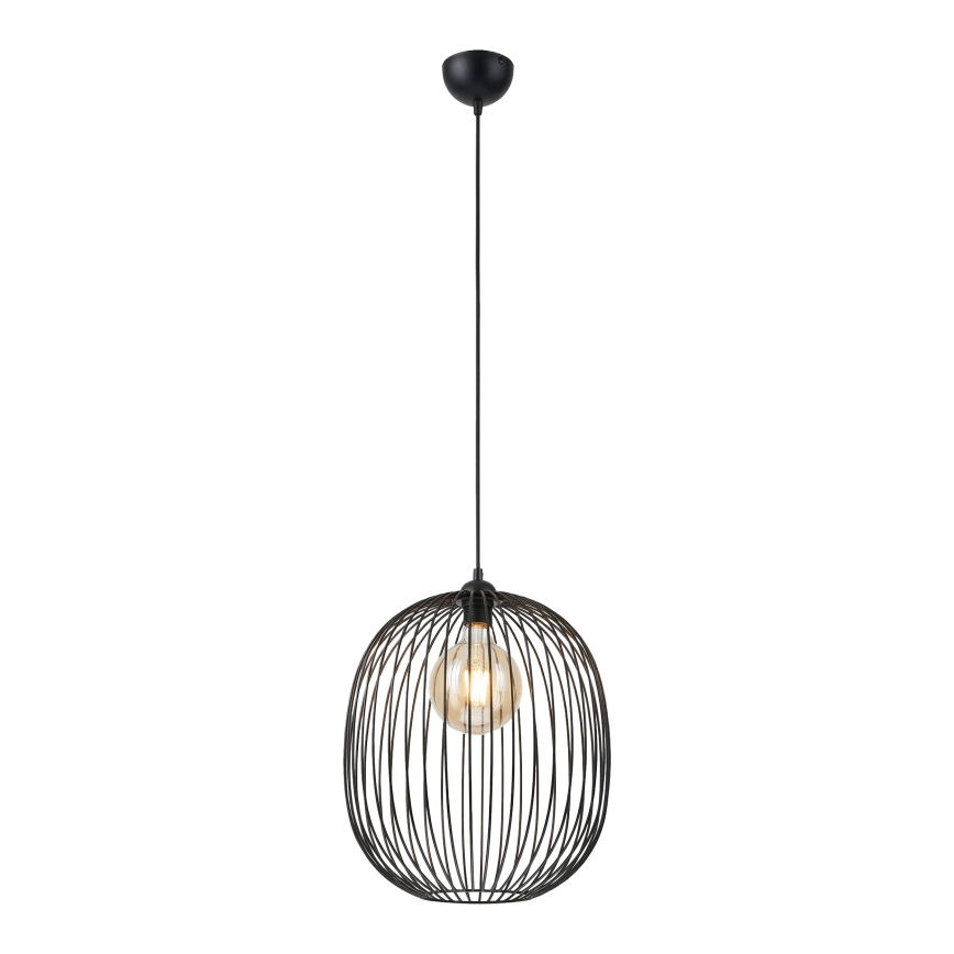 Zsinóros csillár DESTELLO 1xE27/15W/230V átm. 33 cm fekete