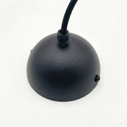 Zsinóros csillár DESTELLO 1xE27/15W/230V átm. 33 cm fekete