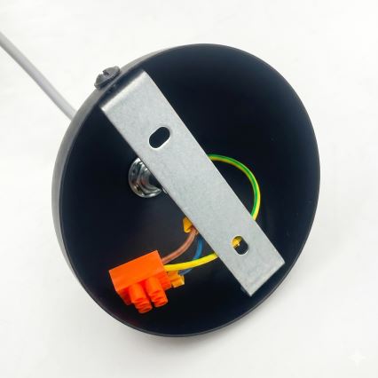 Zsinóros csillár DESTELLO 1xE27/15W/230V átm. 33 cm fekete