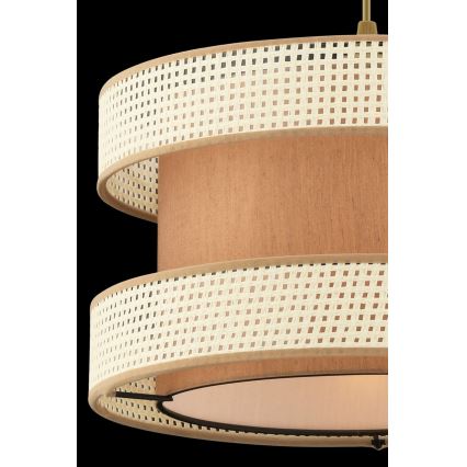 Zsinóros csillár HALO 1xE27/60W/230V barna/krémszínű