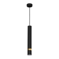 Zsinóros csillár JOKER 1xGU10/25W/230V fekete/arany